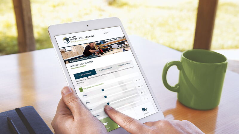 Wen-Apps mit Mehrwert: Online-Preisrechner für IPSEN Industrial Packing